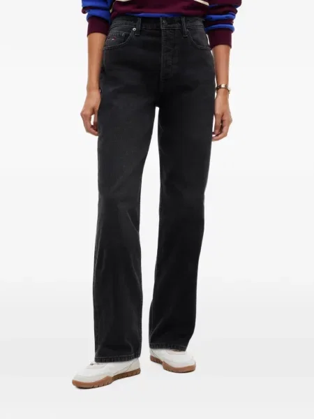 Blugi Tommy Hilfiger cu autograf negru