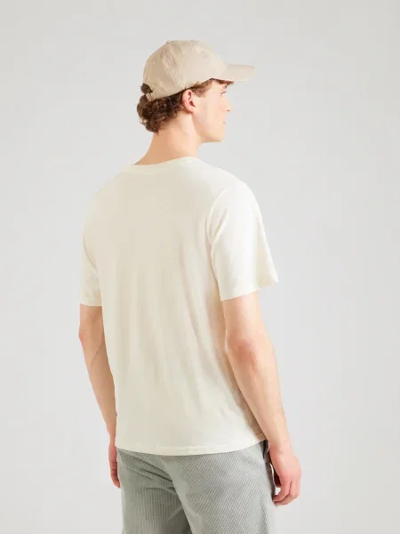 JACK & JONES Tričko JORInwood béžová / námornícka modrá / červená čierna