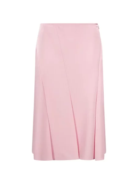 Fustă Jil Sander de lână roz