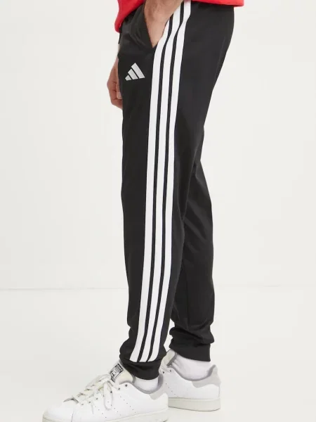 Adidas melegítőnadrág M 3S TR RT PT fekete nyomott mintás fehér