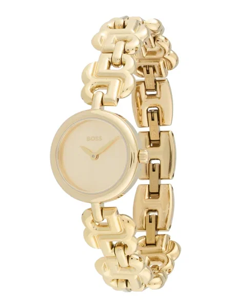 BOSS Ceas analogic DOUBLE B DRESSY / argintiu auriu