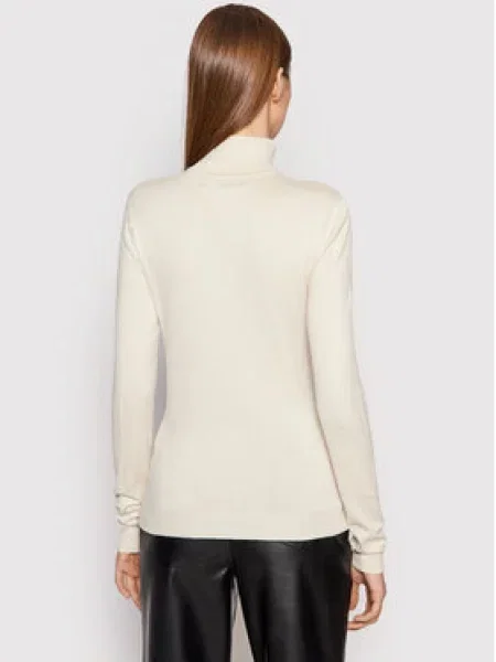 Vero Moda Rolák Glory Écru Slim Fit béžový