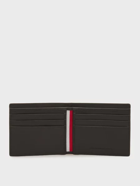 Кожаный кошелек Tommy Hilfiger черный