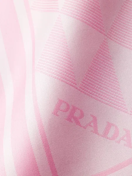 Fular Prada de mătase roz