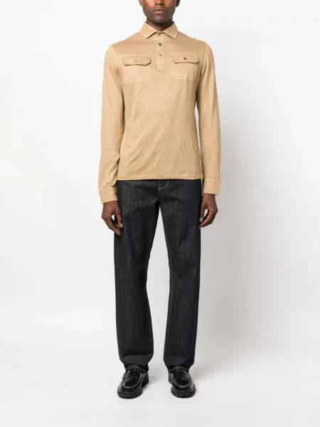 Λινό μακρύς polo Ralph Lauren Purple Label μωβ