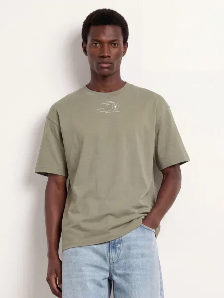 Allsaints Tričko Raphy olivová