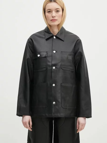 Carhartt WIP geacă Michigan Jacket femei de tranziție negru