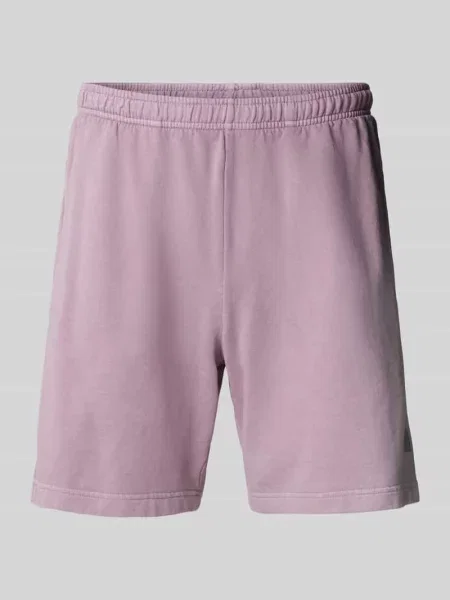 Szorty z dzianiny dresowej o kroju regular fit z detalem z logo Mazine