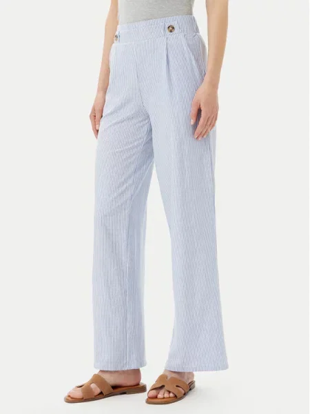 JDY Spodnie materiałowe Nelli Wide Leg niebieski
