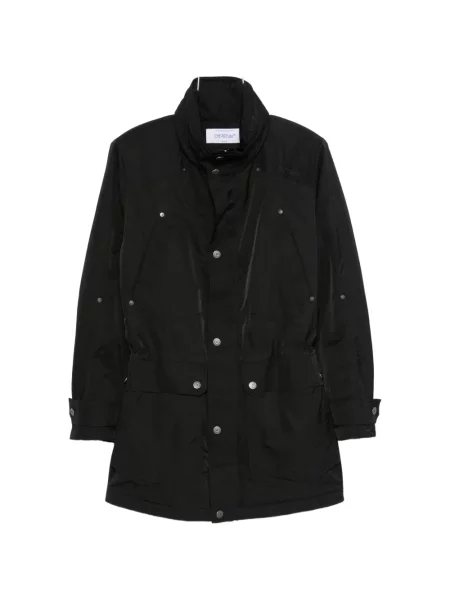 Palton Off-white cu autograf alb