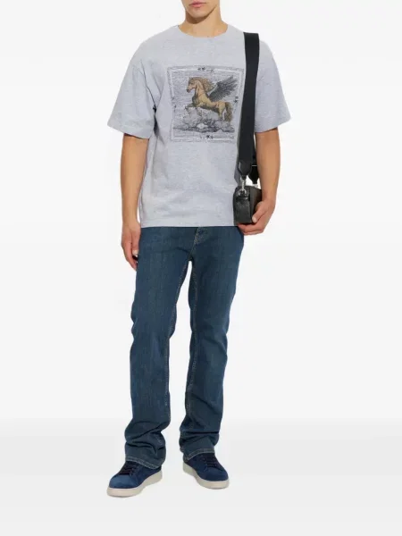 Tricou Etro cu imagine gri