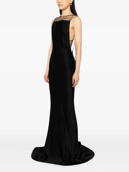 Rochie Maison Margiela din satin negru