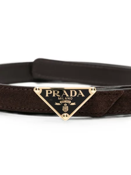 Curea Prada cu autograf maro