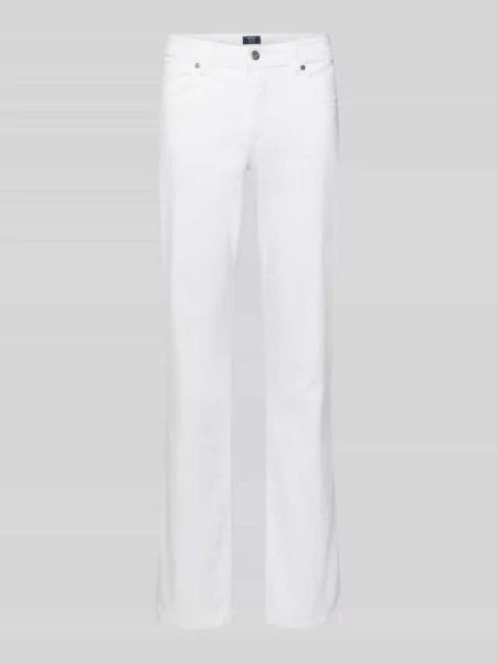 Jeansy o kroju slim fit z 5 Mcneal białe