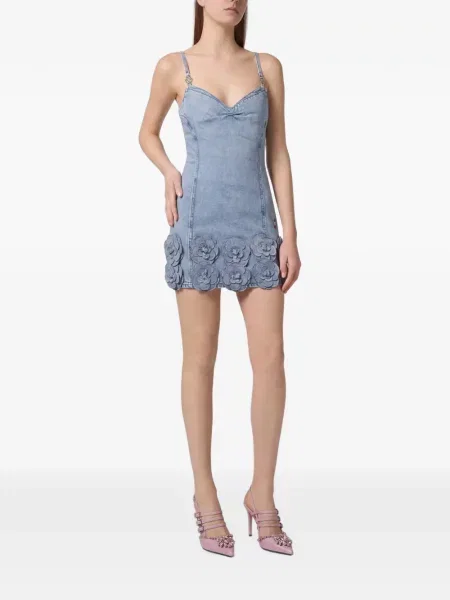 Rochie din denim Philipp Plein albastru