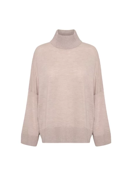 Sweter Inwear w kolorze melanż brązowy
