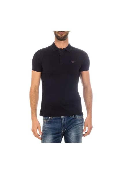 Koszulka polo Armani Jeans niebieska