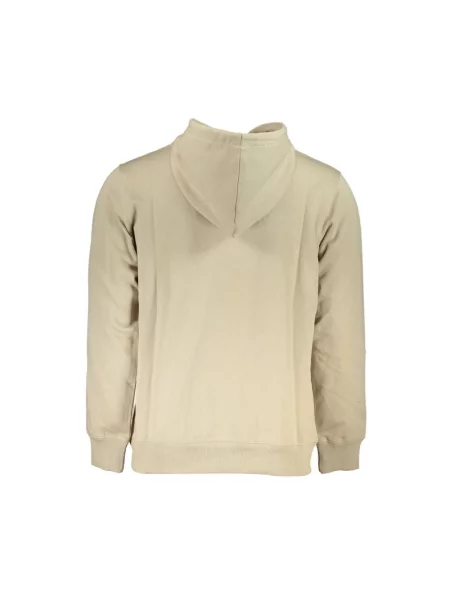 Bluza z kapturem Calvin Klein Jeans z kapturem beżowa