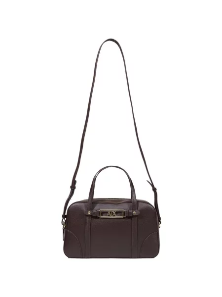 Crossbody kabelka Eax z ekologickej kože hnedá