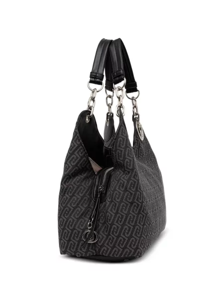 Geantă shopper Liu Jo cu imagine negru