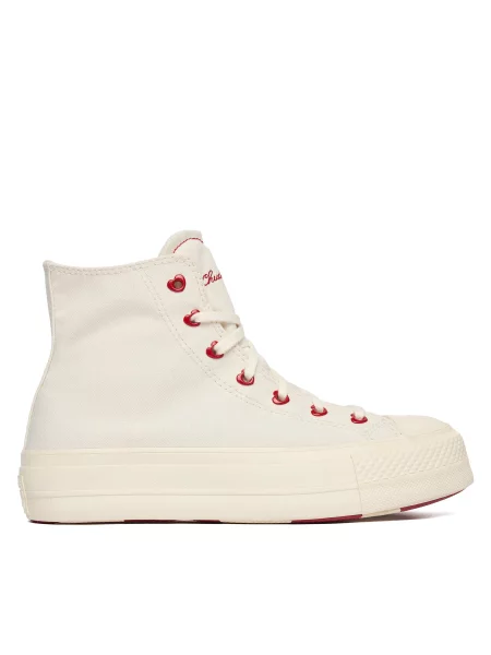 Кеди Converse Chuck Taylor All Star Lift Platform Hearts білий