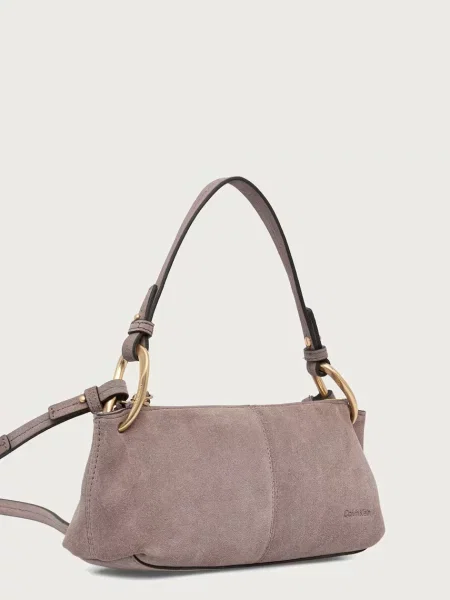 Geanta crossbody Calvin Klein din piele maro