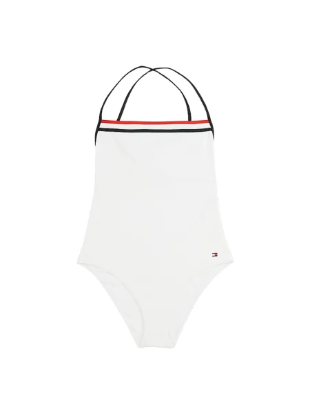 Strój kąpielowy Tommy Hilfiger w paski elegancki biały