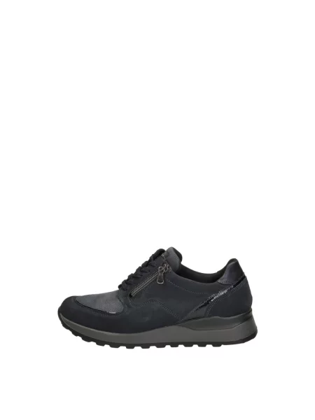 Sneakersy Waldläufer sznurowane niebieskie