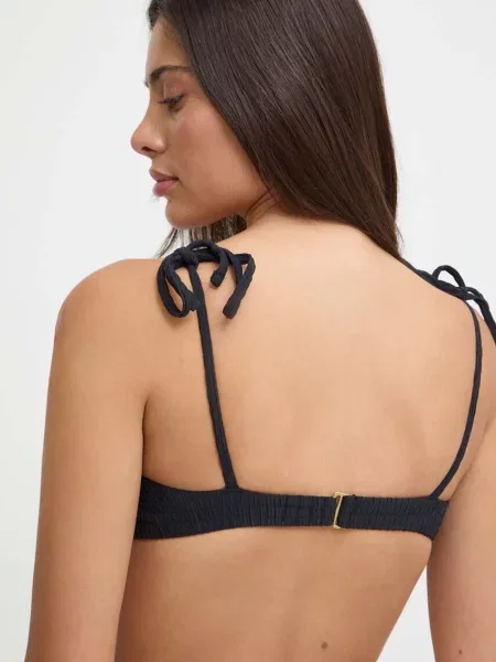 Abercrombie & Fitch biustonosz kąpielowy miękka miseczka czarny