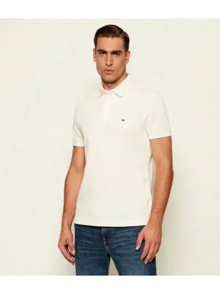Tommy Hilfiger Pólóing Slim Fit bézs