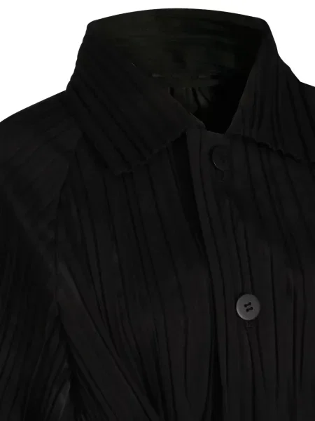Cu centură palton Pleats Please Issey Miyake negru