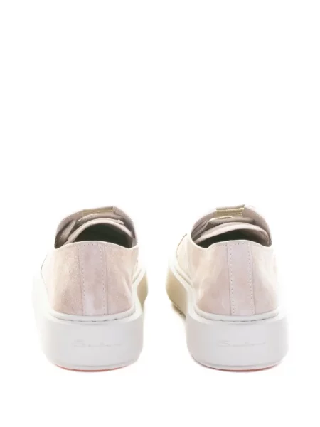 Sneakerși Santoni cu șireturi din dantelă