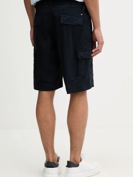 Tommy Hilfiger szorty cargo z bawełną granatowe
