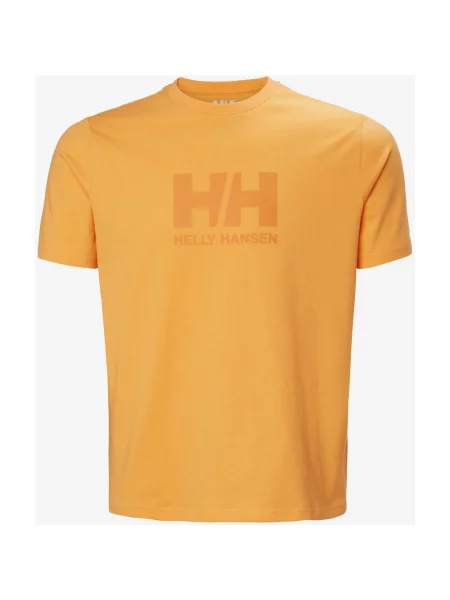 Koszulka Helly Hansen Logo z krótkim rękawem S pomarańczowa