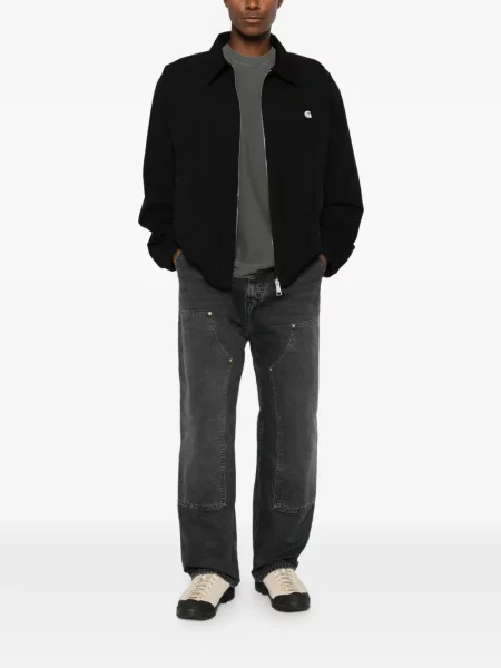 Με κολάρο μπουφάν Carhartt Wip με κέντημα κοτλέ μαύρο