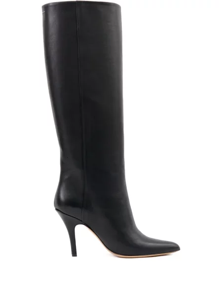 Cizme Mm6 Maison Margiela din piele negru
