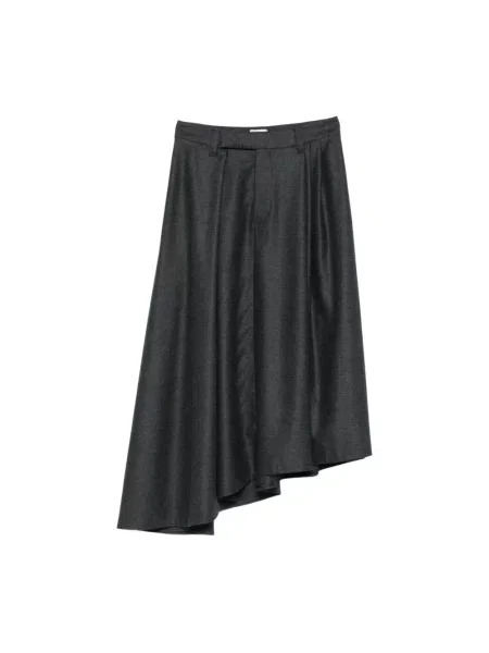 Spódnica Brunello Cucinelli asymetryczna czarna