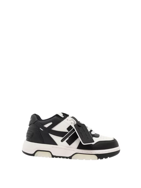 Sneakersy Off-white skórzane biznesowe białe
