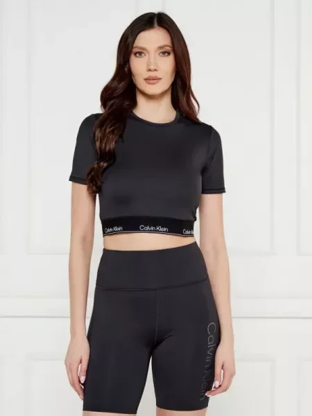 Calvin Klein Performance Bluză | Cropped Fit negru