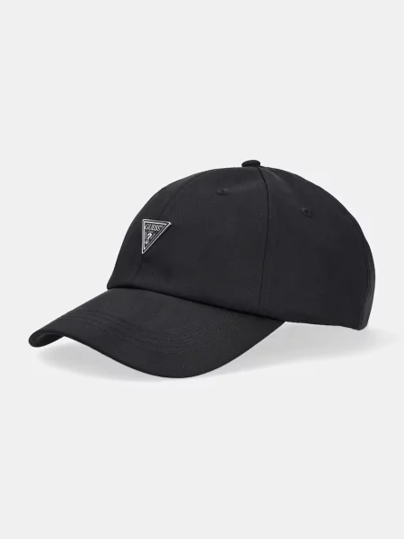 Шапка с козирка Guess черно