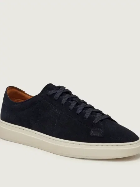 BOSS BLACK Sneakers Kieran_Tenn_wcsd | piele întoarsă albastru