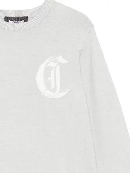 Sweter dziecięcy Roberto Cavalli szary