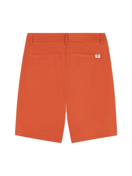 Bermudy Maison Kitsune pomarańczowe
