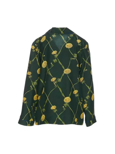 Koszula nocna Burberry z nadrukiem zielona