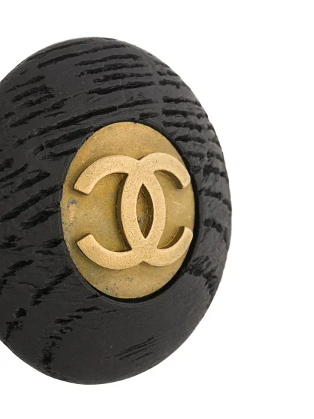 Náušnice Chanel Pre-owned černé