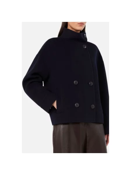 Płaszcz Max Mara Studio wełniany niebieski