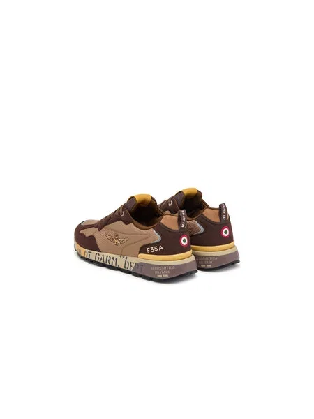 Sneakersy Aeronautica Militare Farebná hnedá