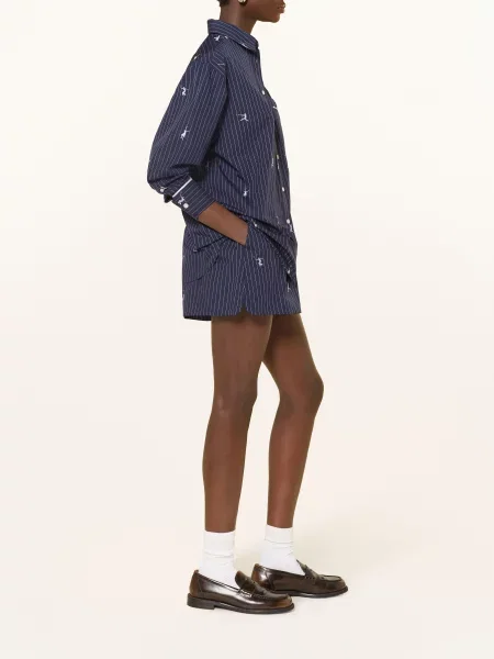 Lacoste Szorty Żakardowe blau białe