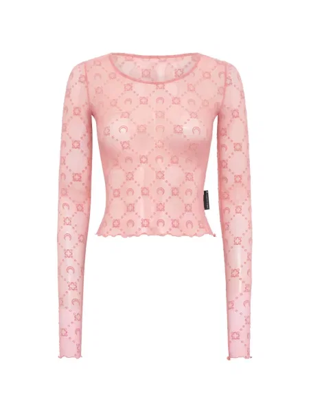 Top Marine Serre cu imprimeu geometric roz