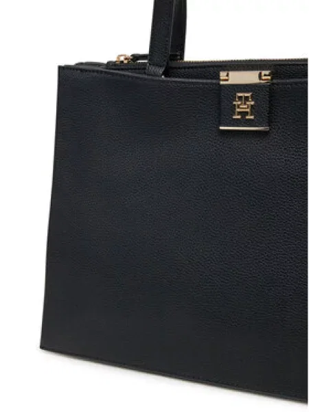 Rankinė Tommy Hilfiger Th Her Tote juoda